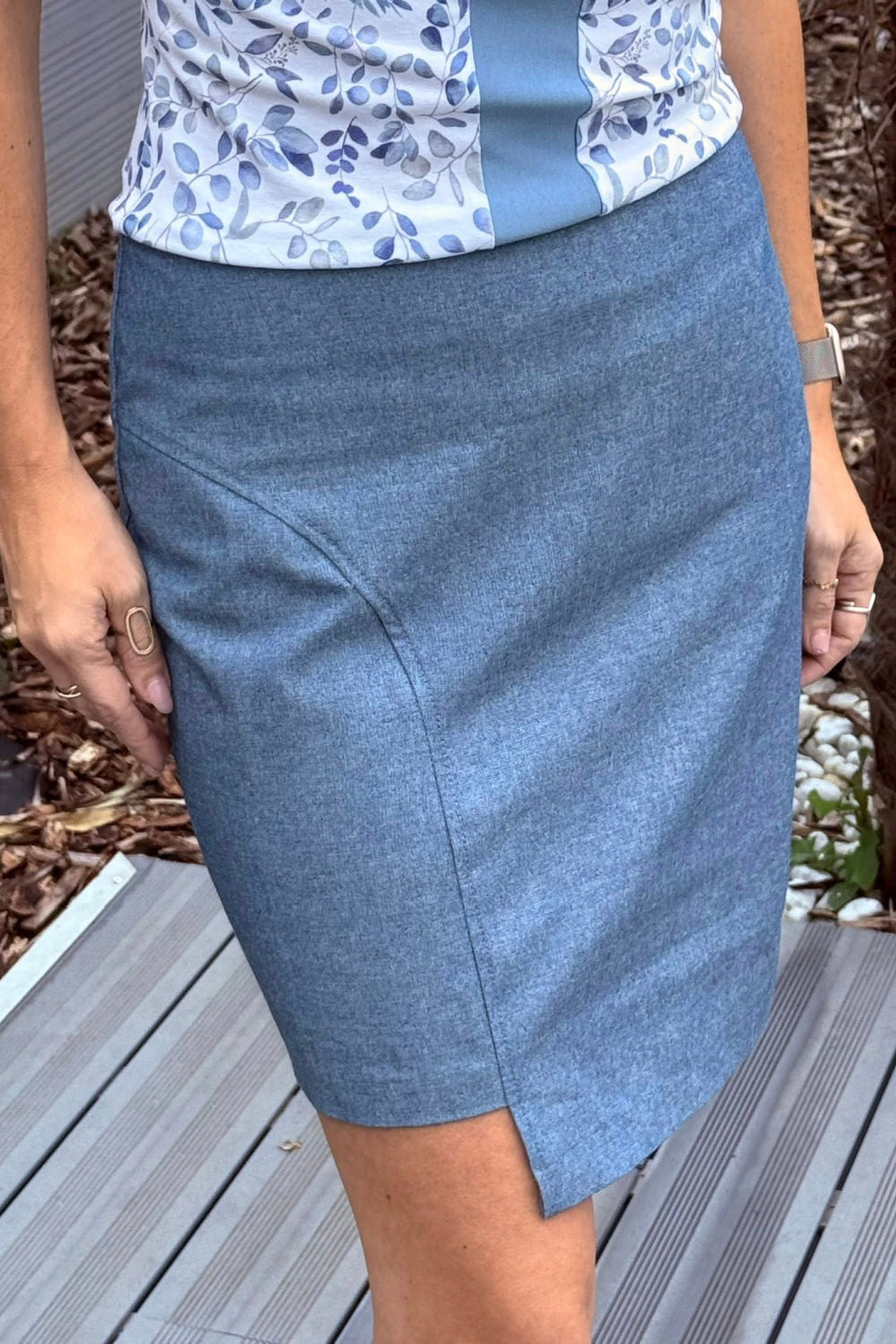 CAPE COD top and skirt set