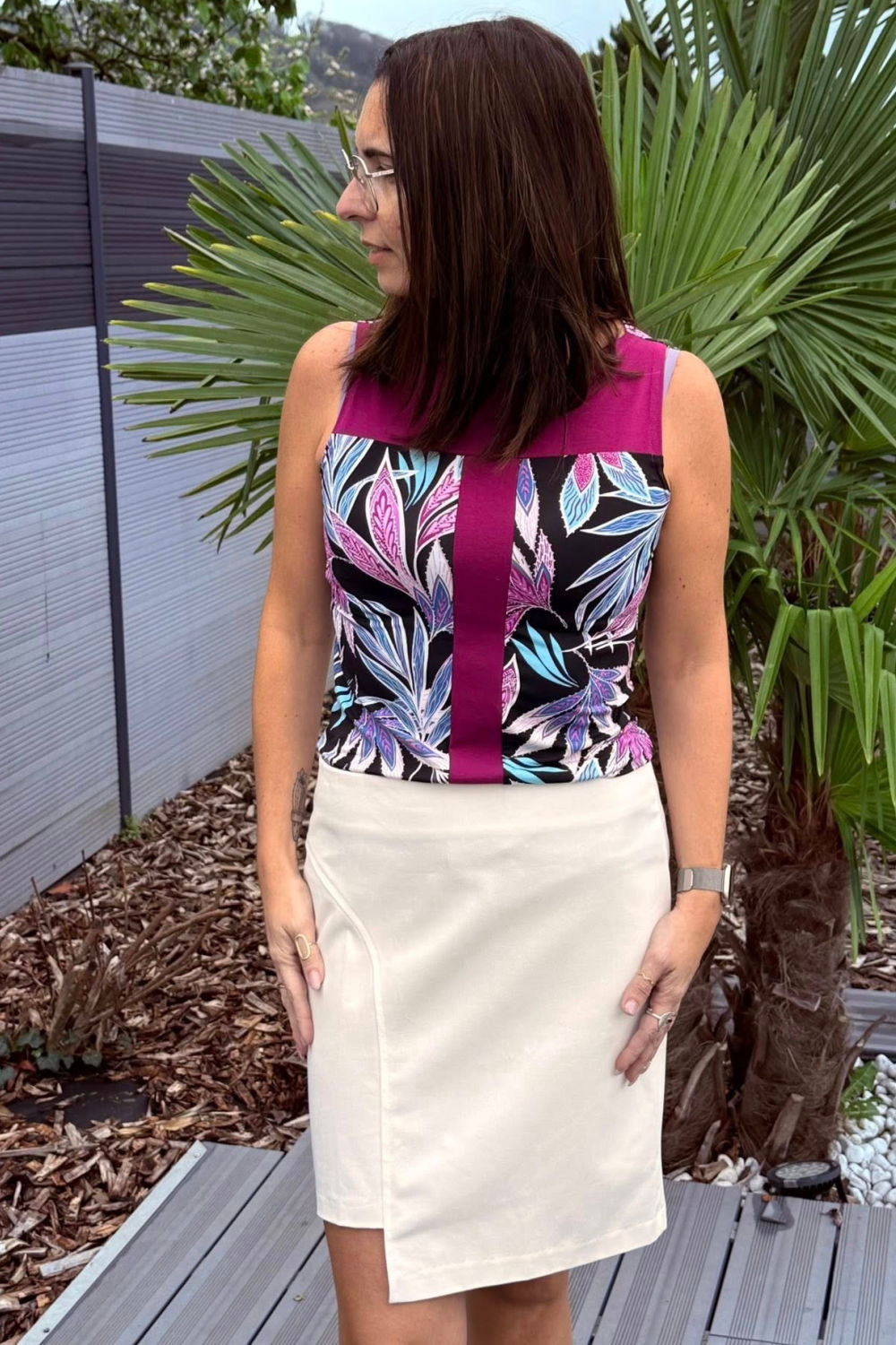 CAPE COD top and skirt set