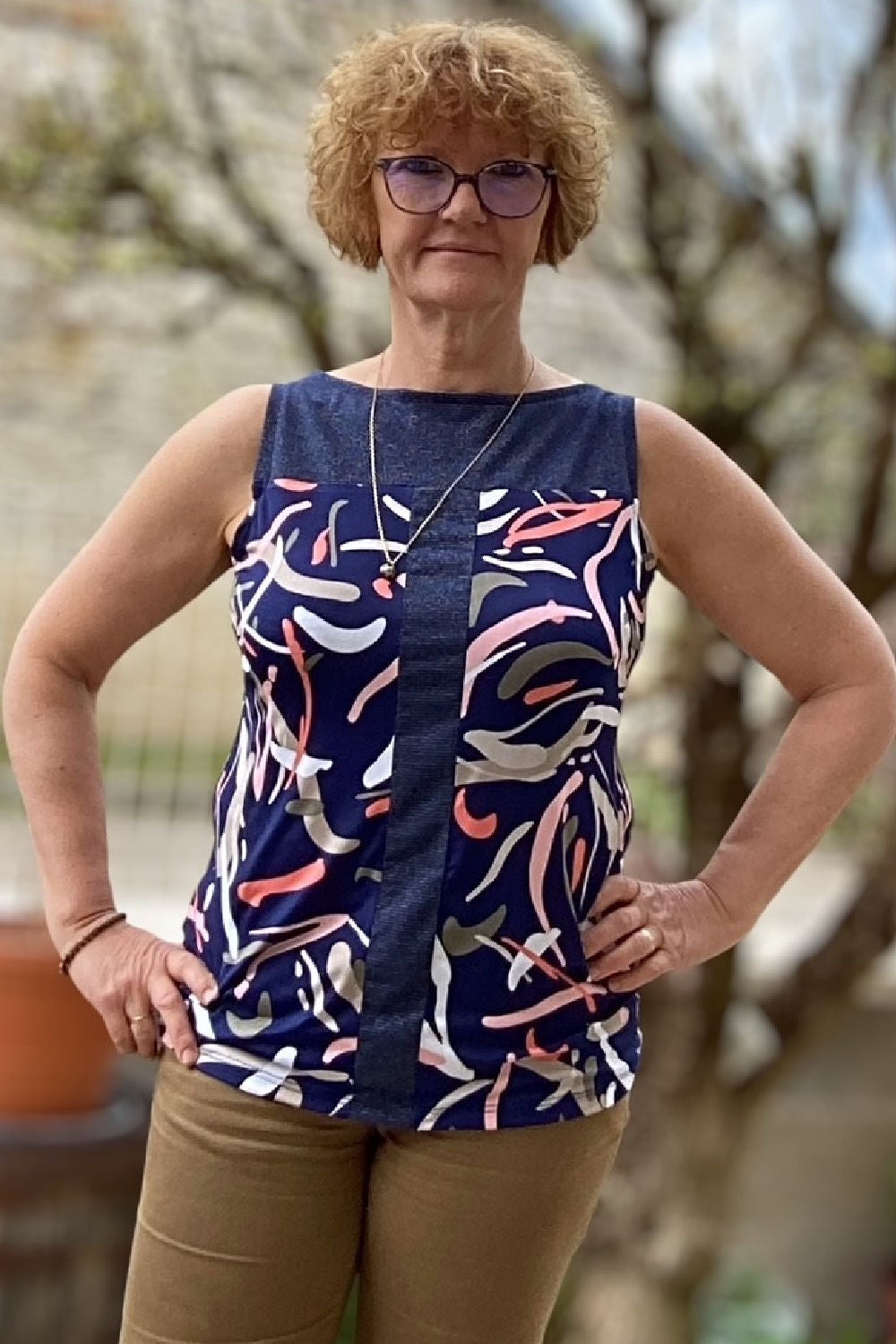 CAPE COD top and skirt set