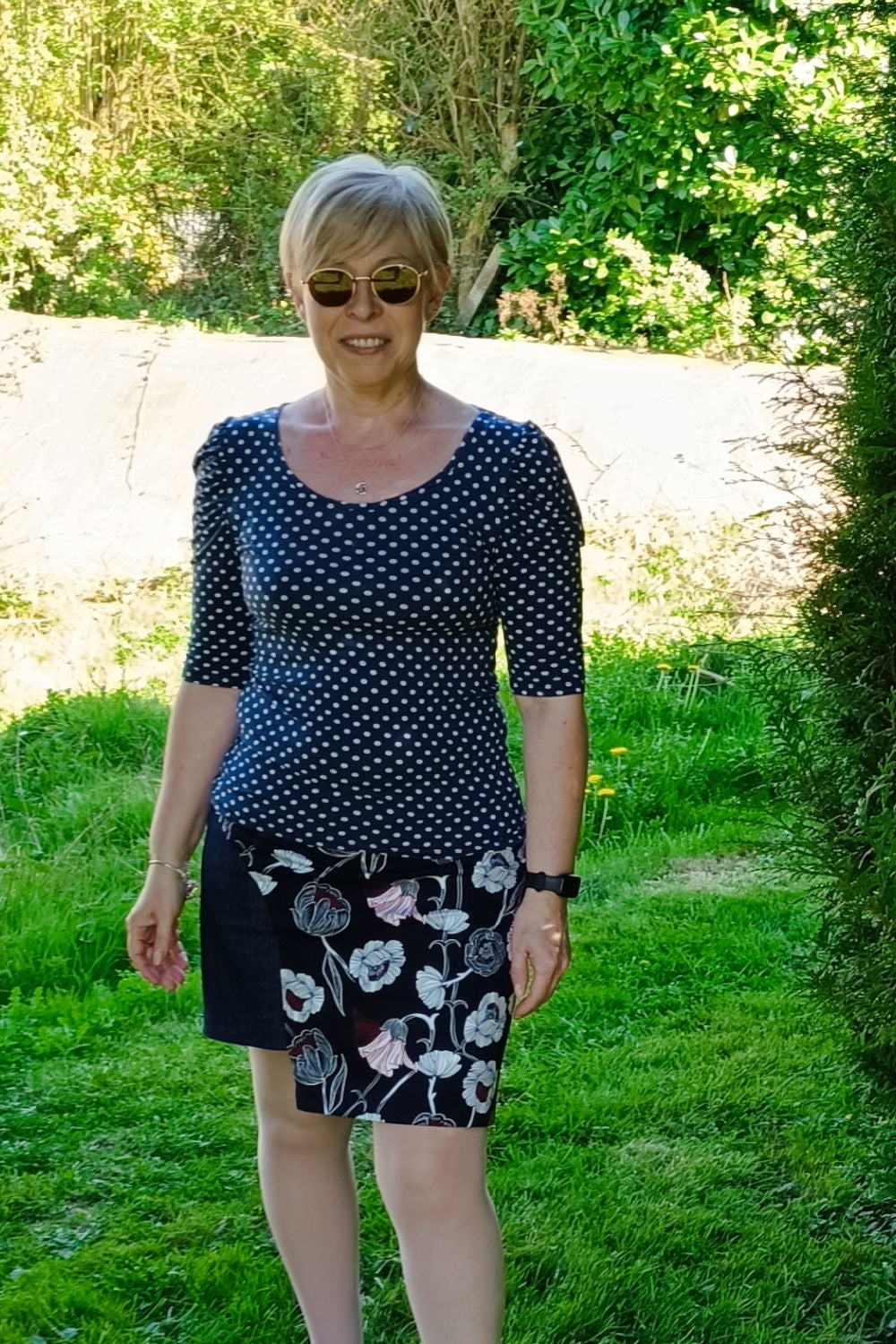 CAPE COD top and skirt set