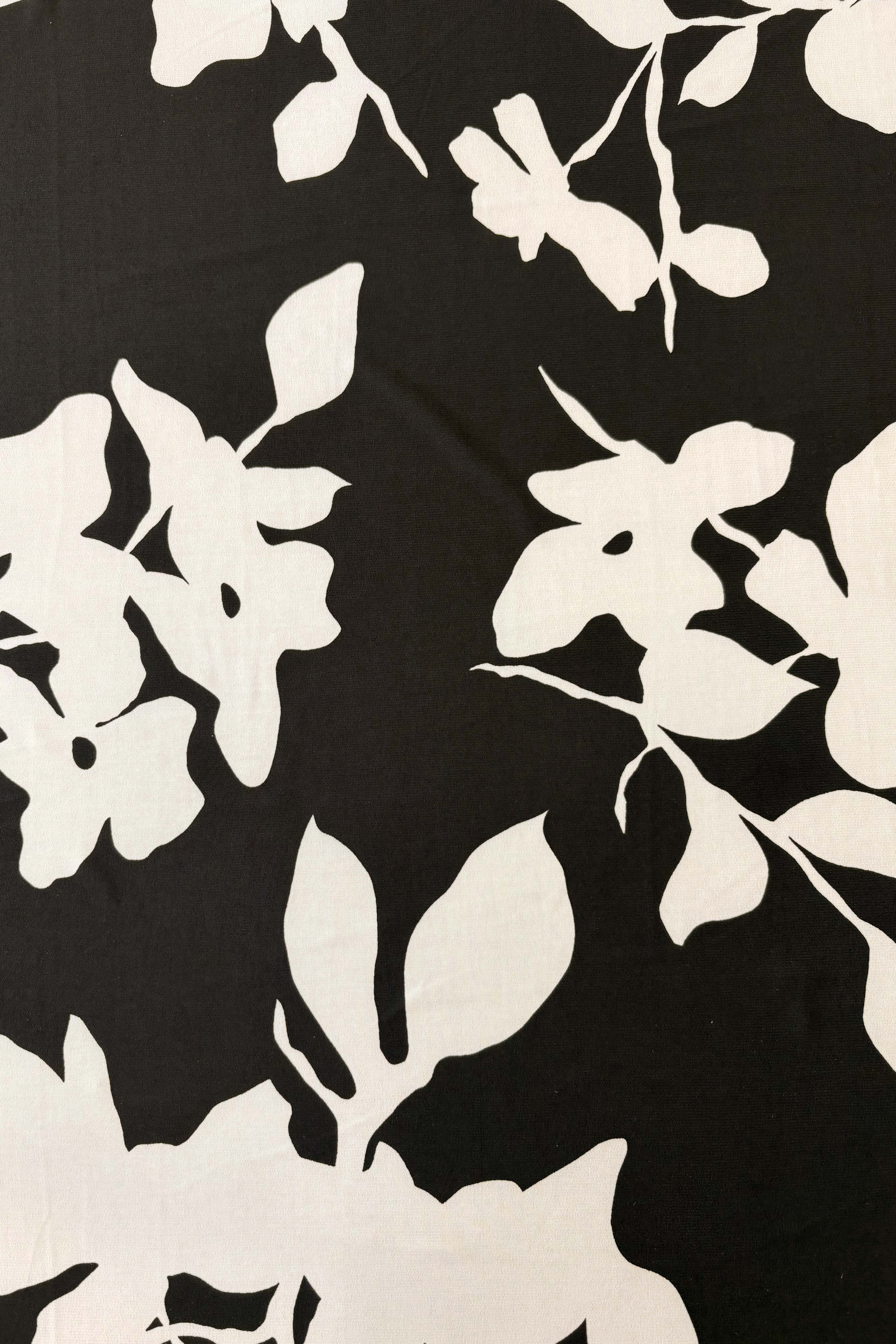 DTY jersey blanc /ivory print