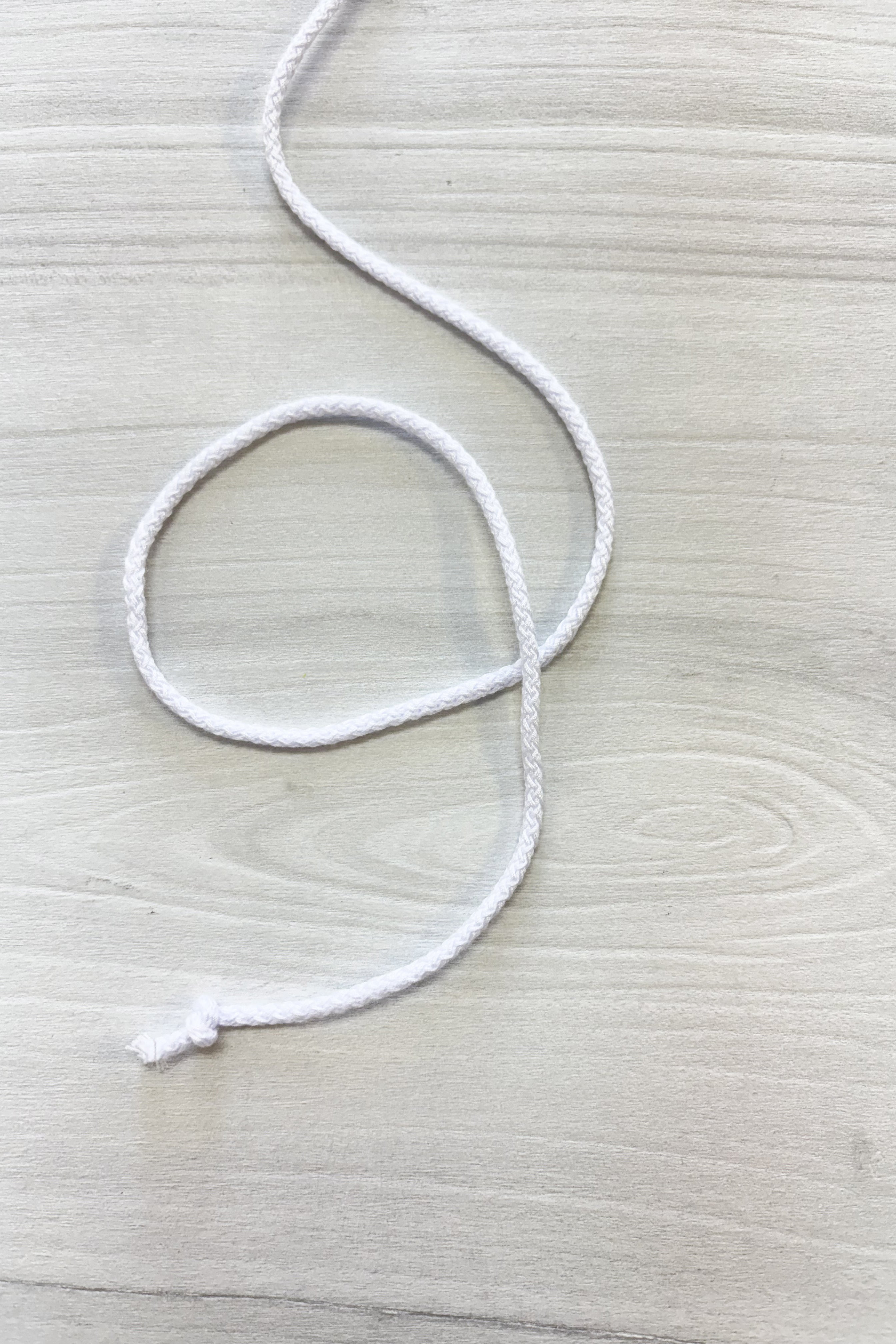 Braided cord 3mm - white