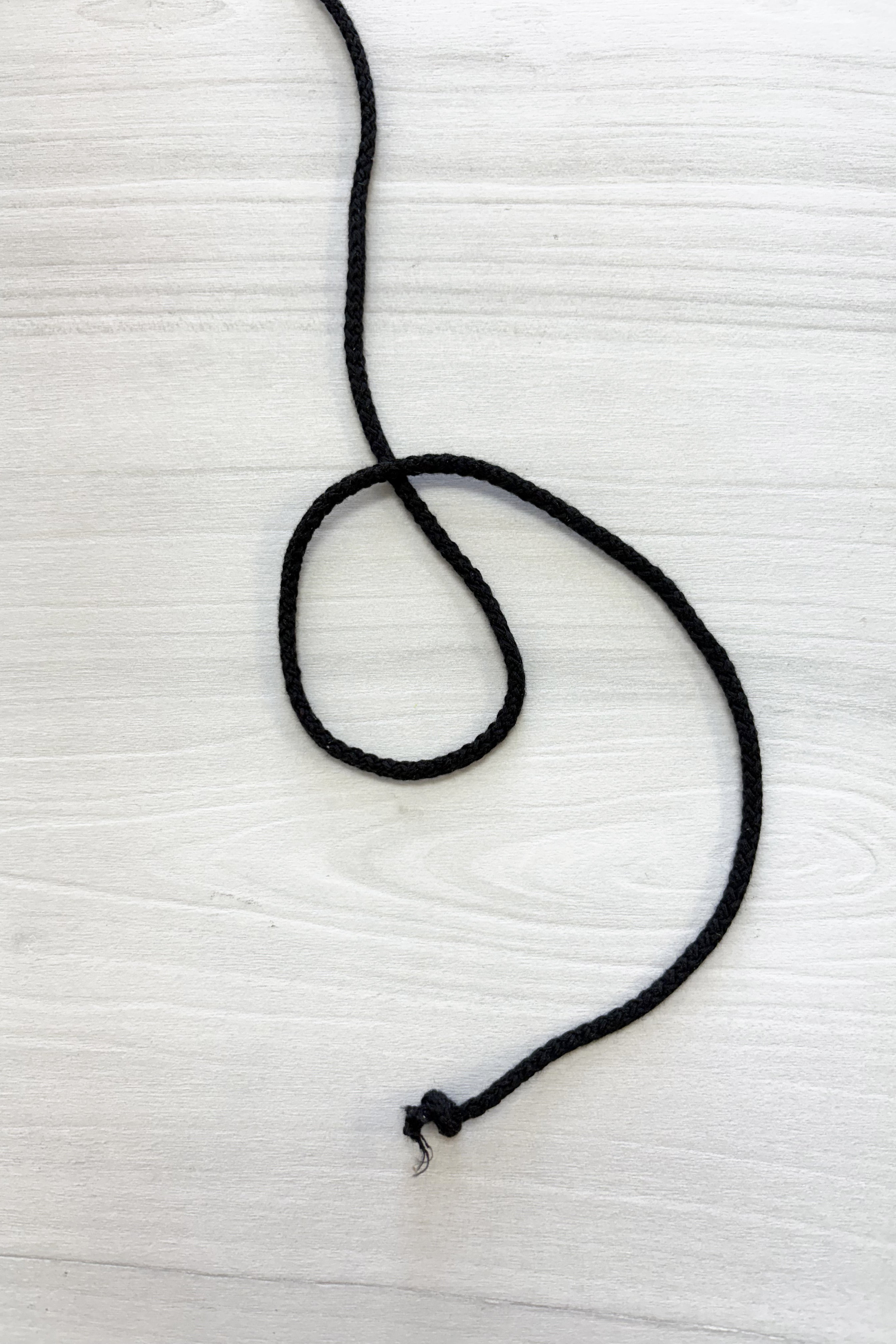 3mm braided cord - black