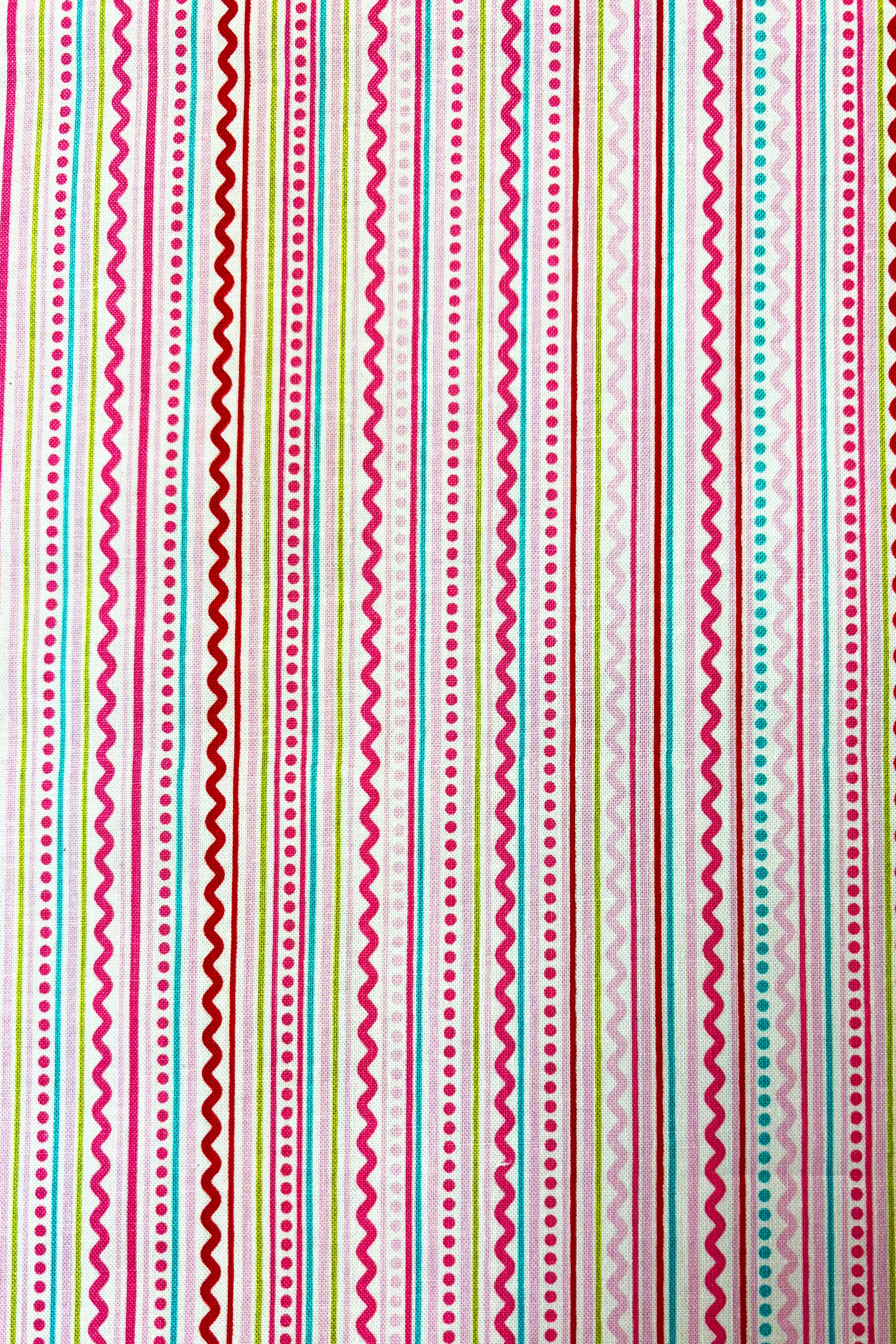 Multicolored poplin stripes
