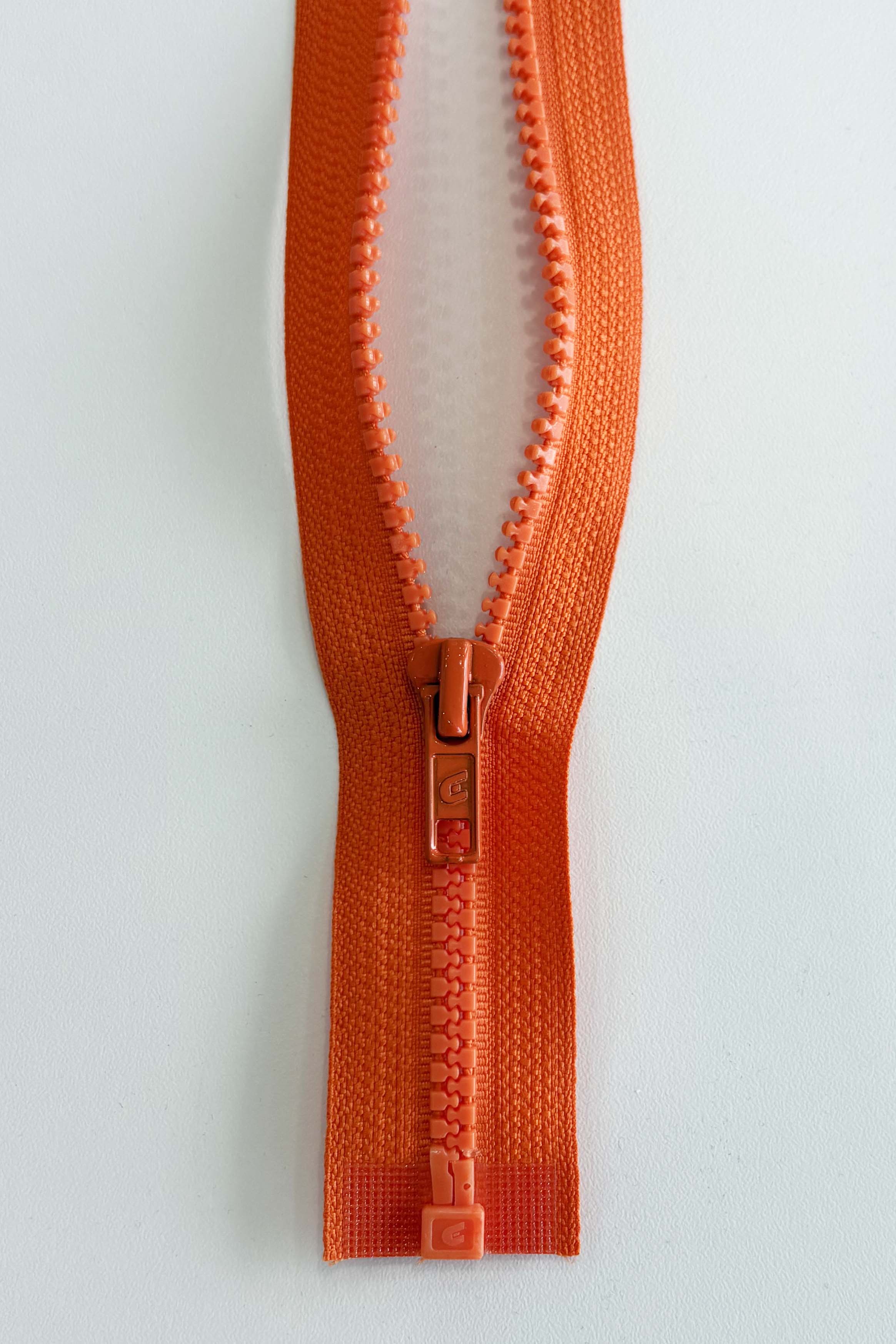 Separable zipper 71 cm - tangerine