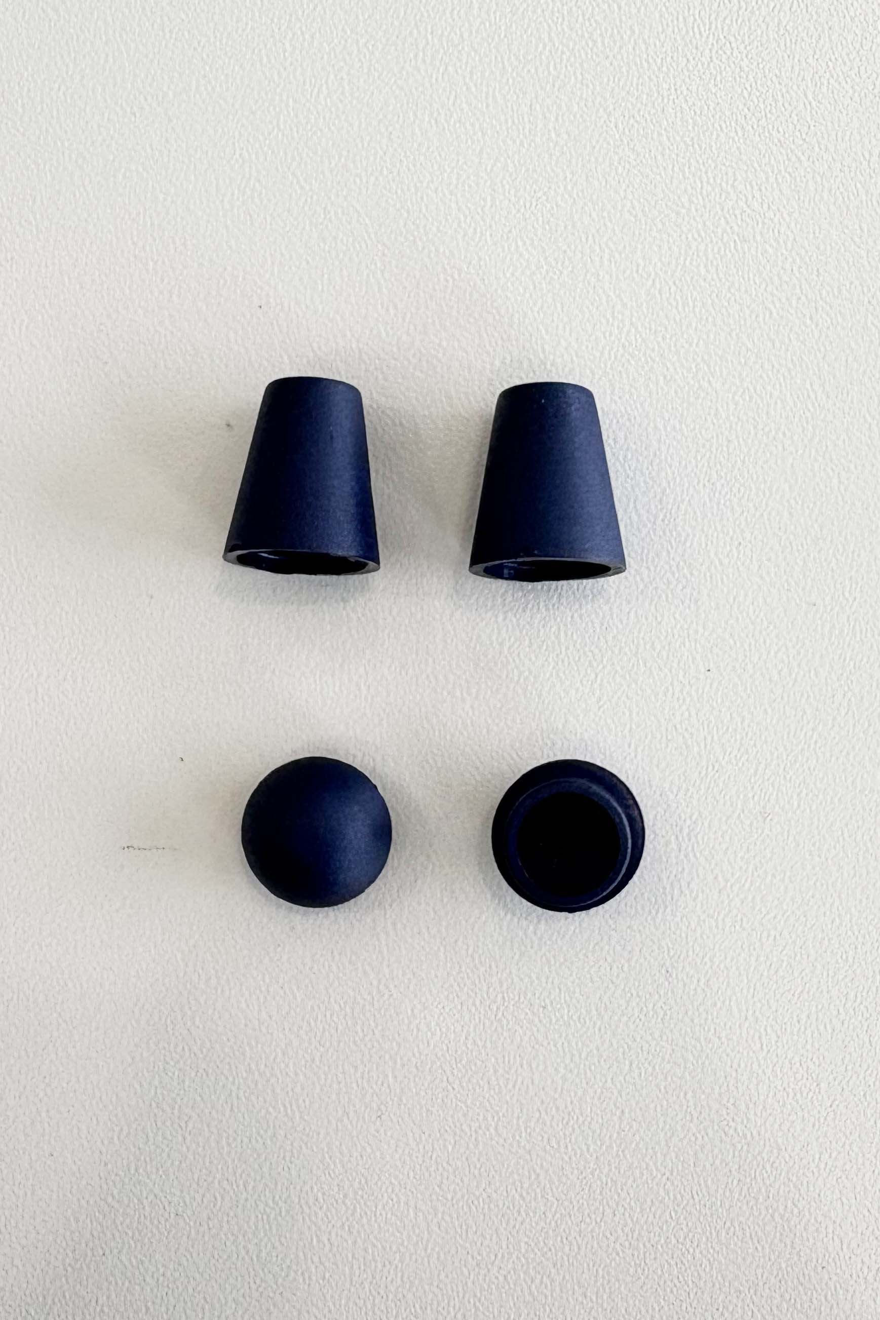 Closed cord end cap - marine cylinder - Set of 2