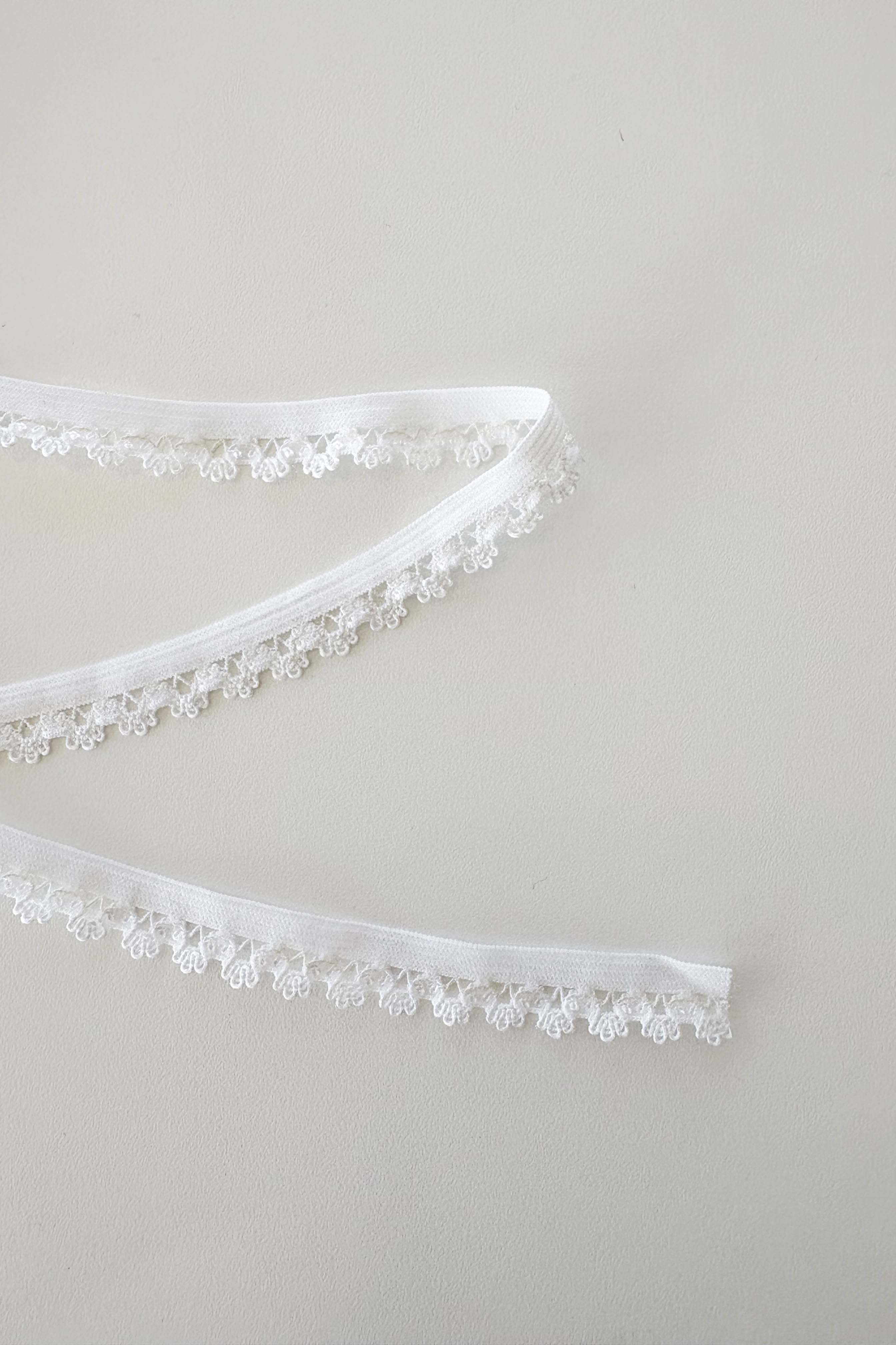 Élastique dentelle BLANC 12mm