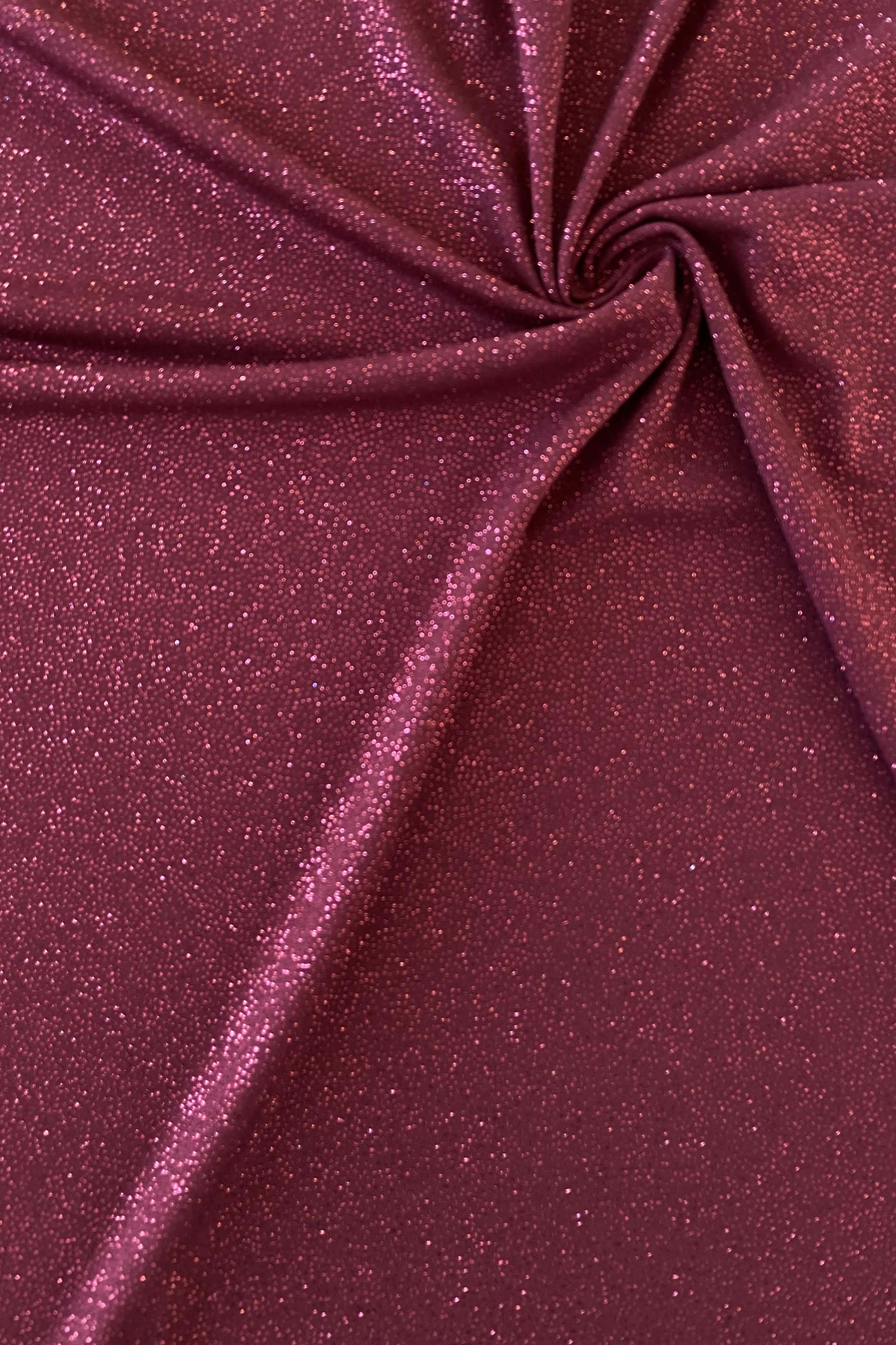 Raspberry sequin jersey