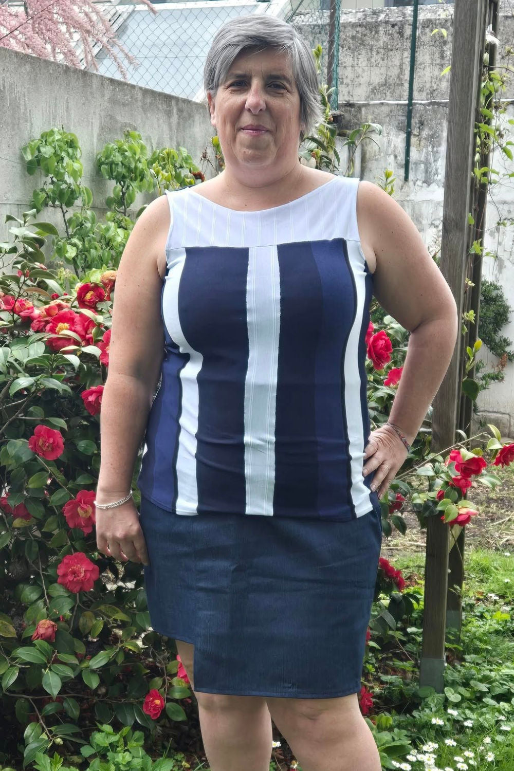 CAPE COD top and skirt set