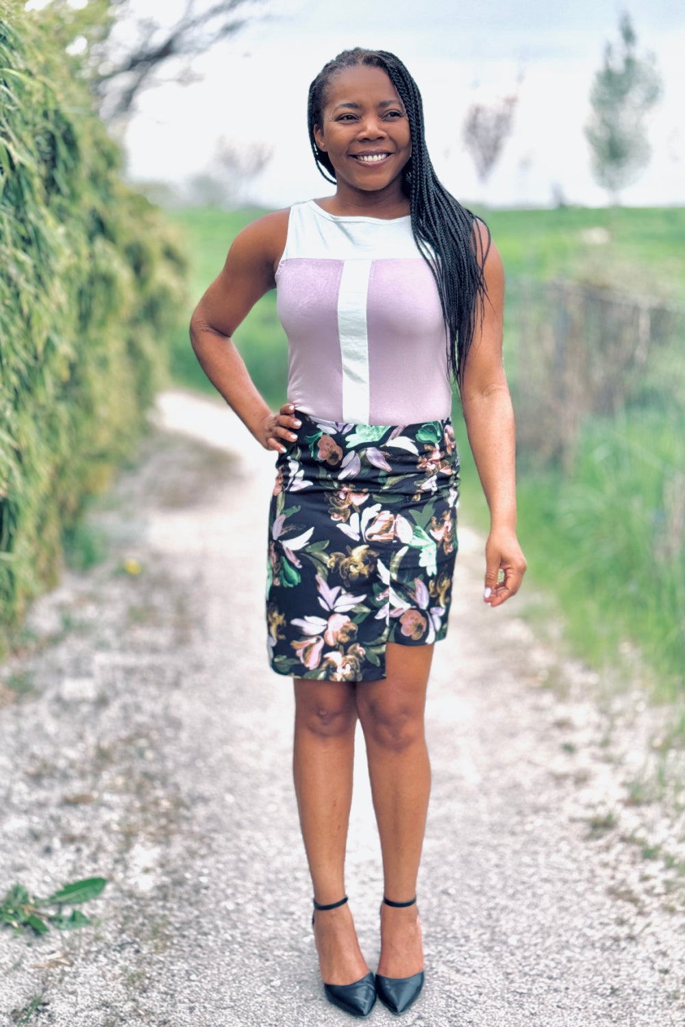 CAPE COD top and skirt set