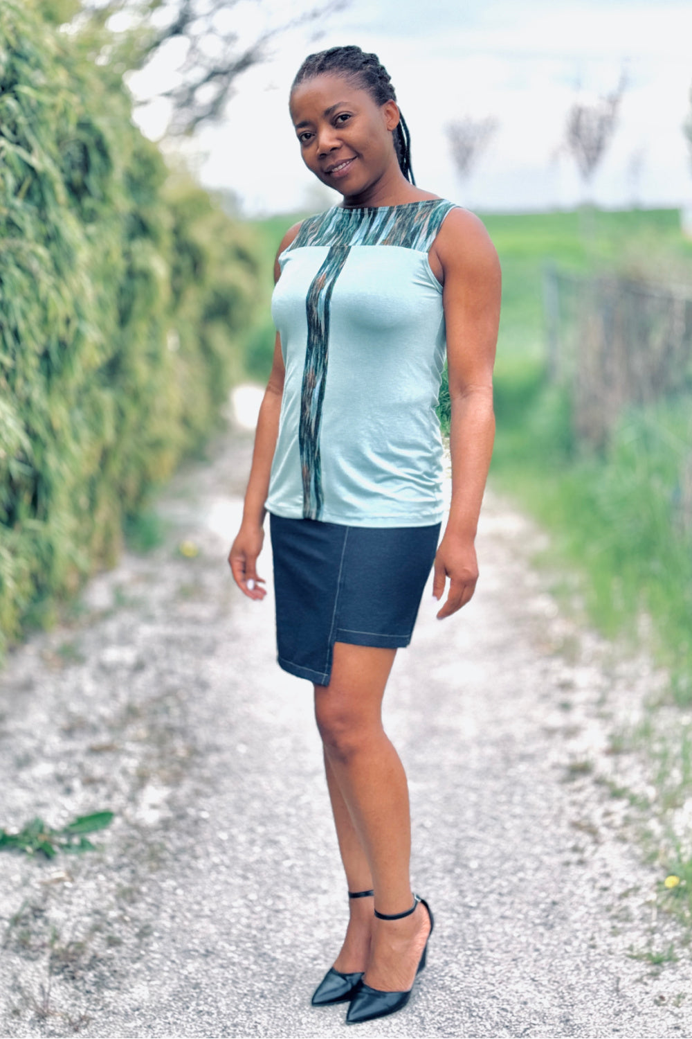 CAPE COD top and skirt set