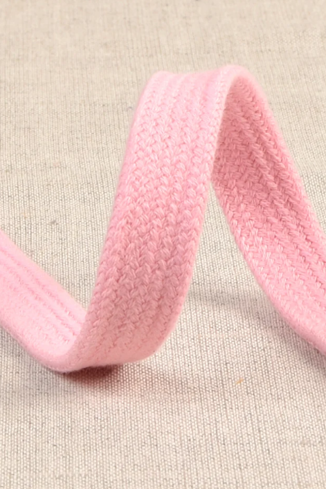 Cordon plat 1.25cm - rose
