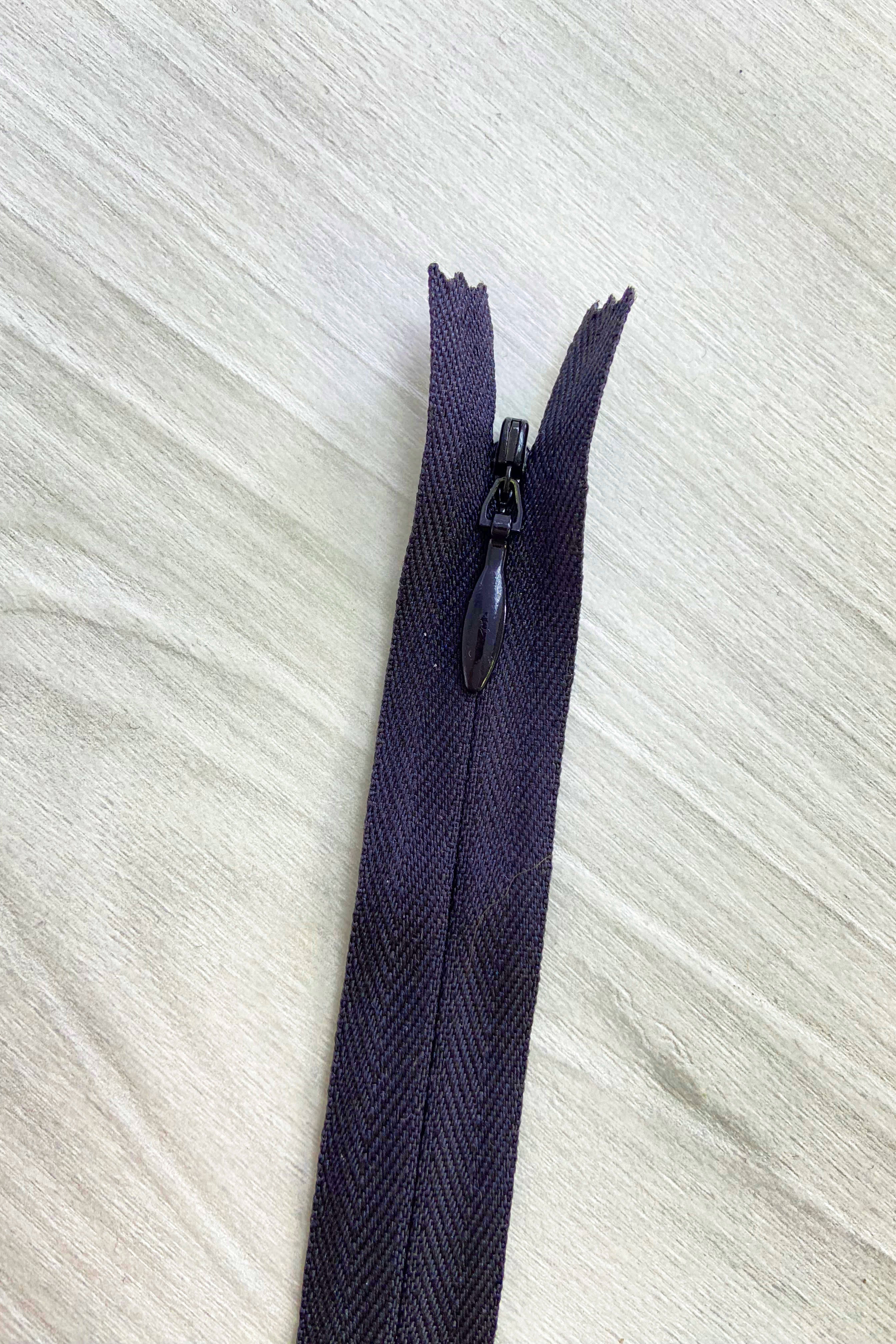 Invisible 23cm zipper - navy