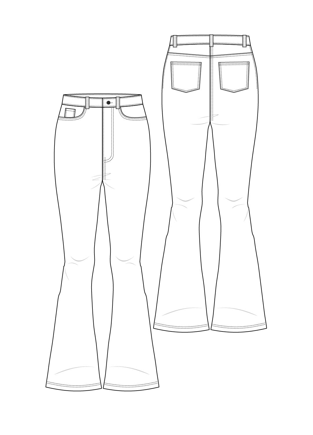 ELLEN - FLARED JEANS